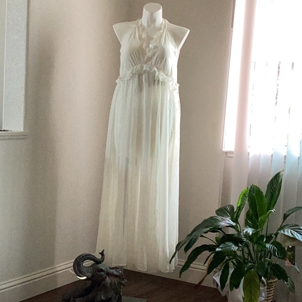 Sheer White Dress